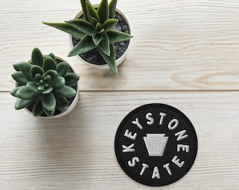 Keystone State Patch (Iron-On, Sew-On, Safety Pin)