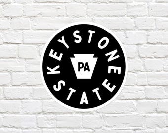 Keystone State Vinyl Decal | Black