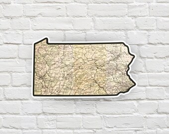 Vintage PA Vinyl Decal (Kiss-cut)