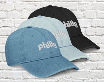 Philly Denim Cap (White) | Available in 3 colors!