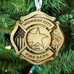 Custom Fire Department Ornament