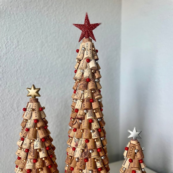 Großer Weinkorken Weihnachtsbaum