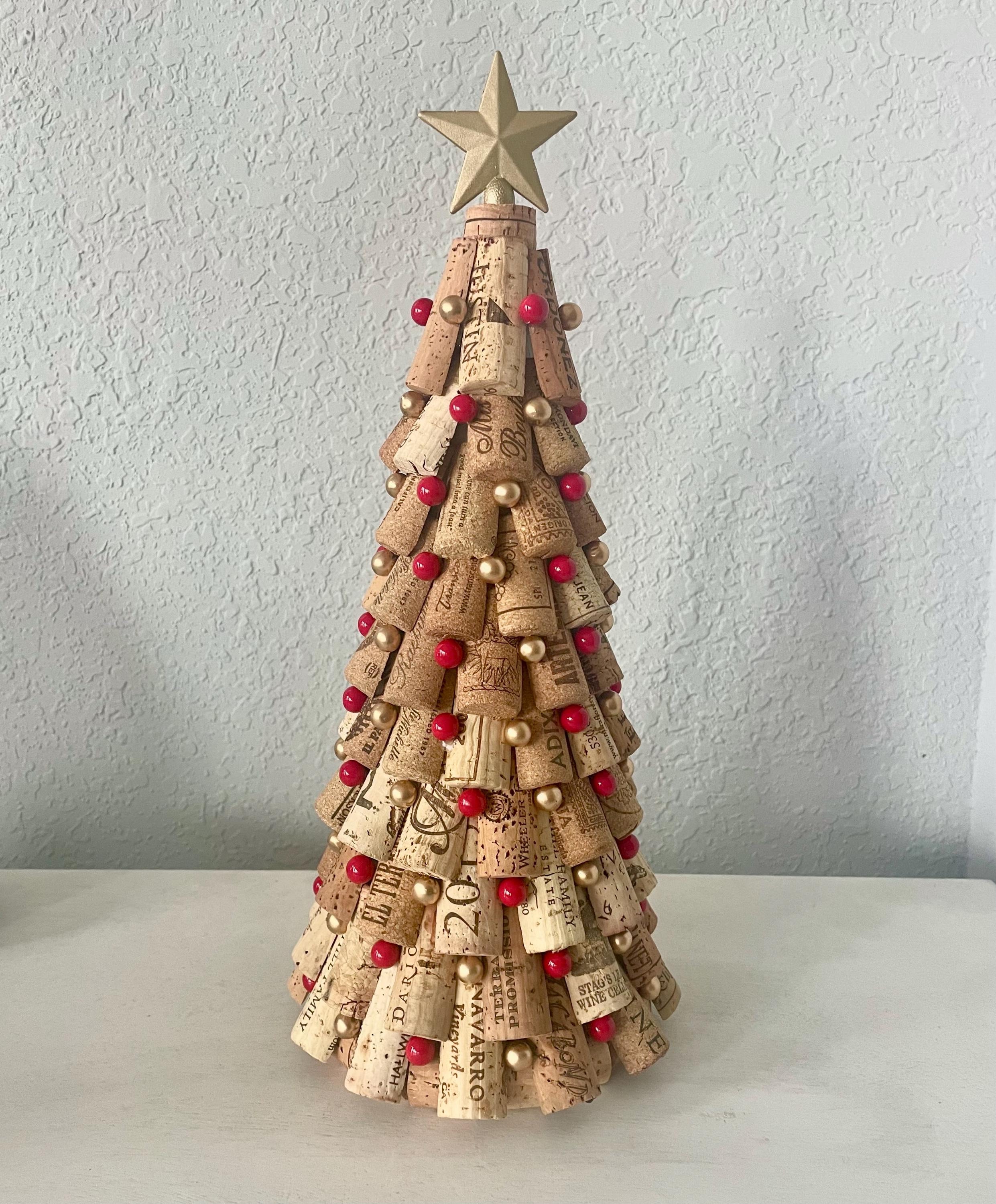 ミディアムサイズのワインコルククリスマスツリー - Etsy 日本