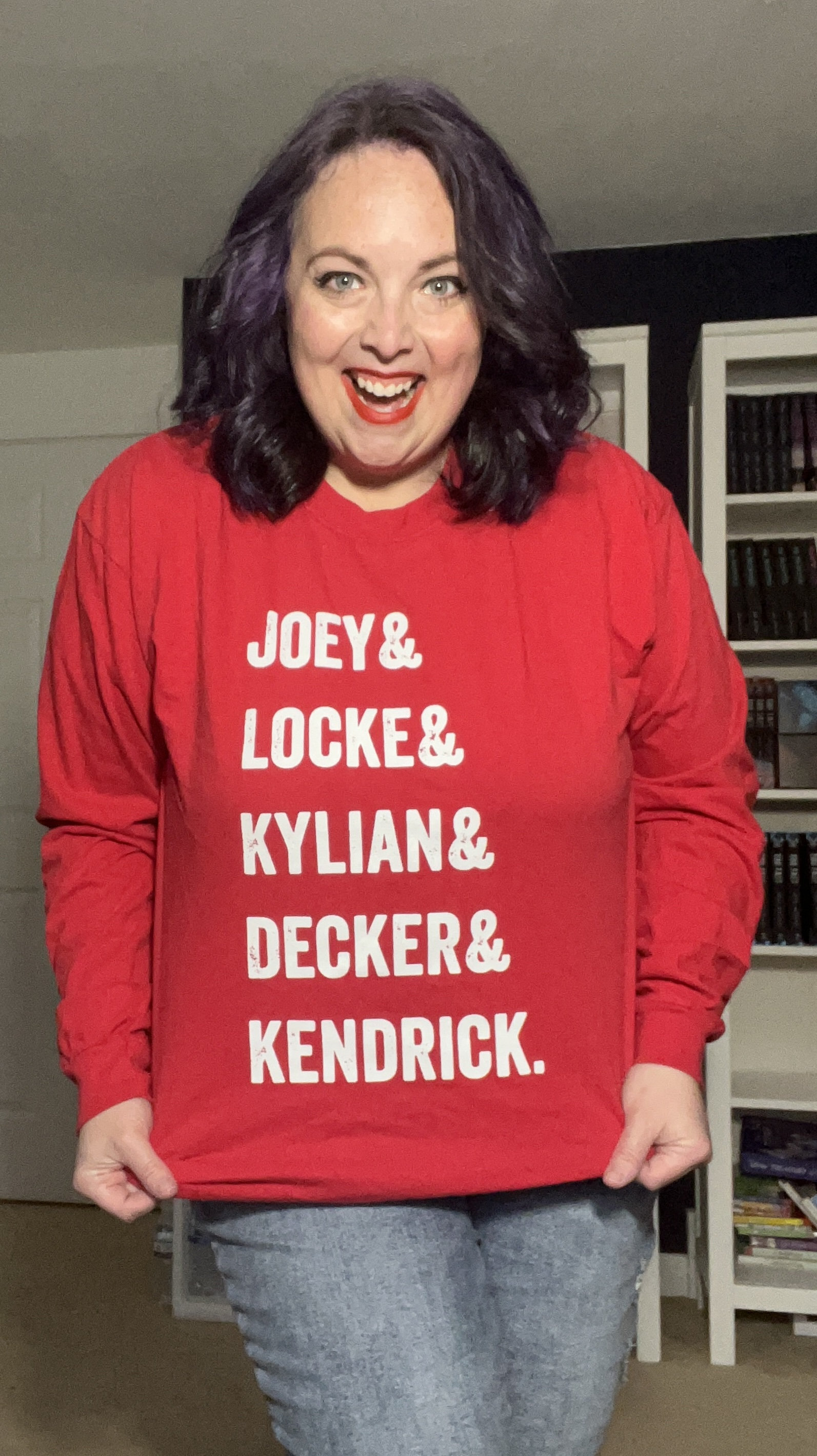 BOLC Name Stack Long Sleeve Shirt (Comfort Colors 100% cotton)