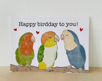 Ansichtkaart "Happy birdday to you!"