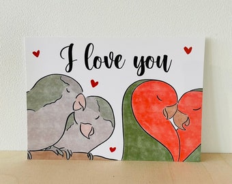 Ansichtkaart "I love you"