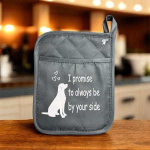 Agarradera para amantes de los perros: Decoración de cocina con frases ingeniosas