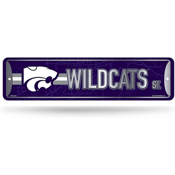Kansas State Wildcats 4 x 17 Street Sign NCAA 