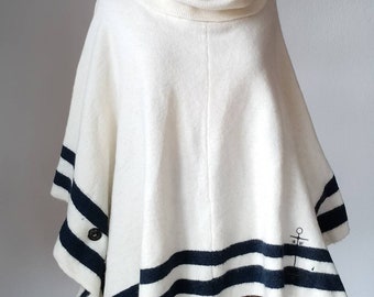 ポンチョ マンテロ ディ ラナ タリア ウニカ