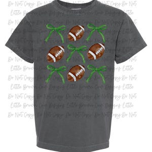Footballs and Green Bows coquette png