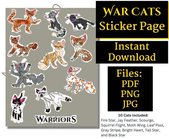 Firestar text template - Warrior cats - Digital Art, Childrens Art