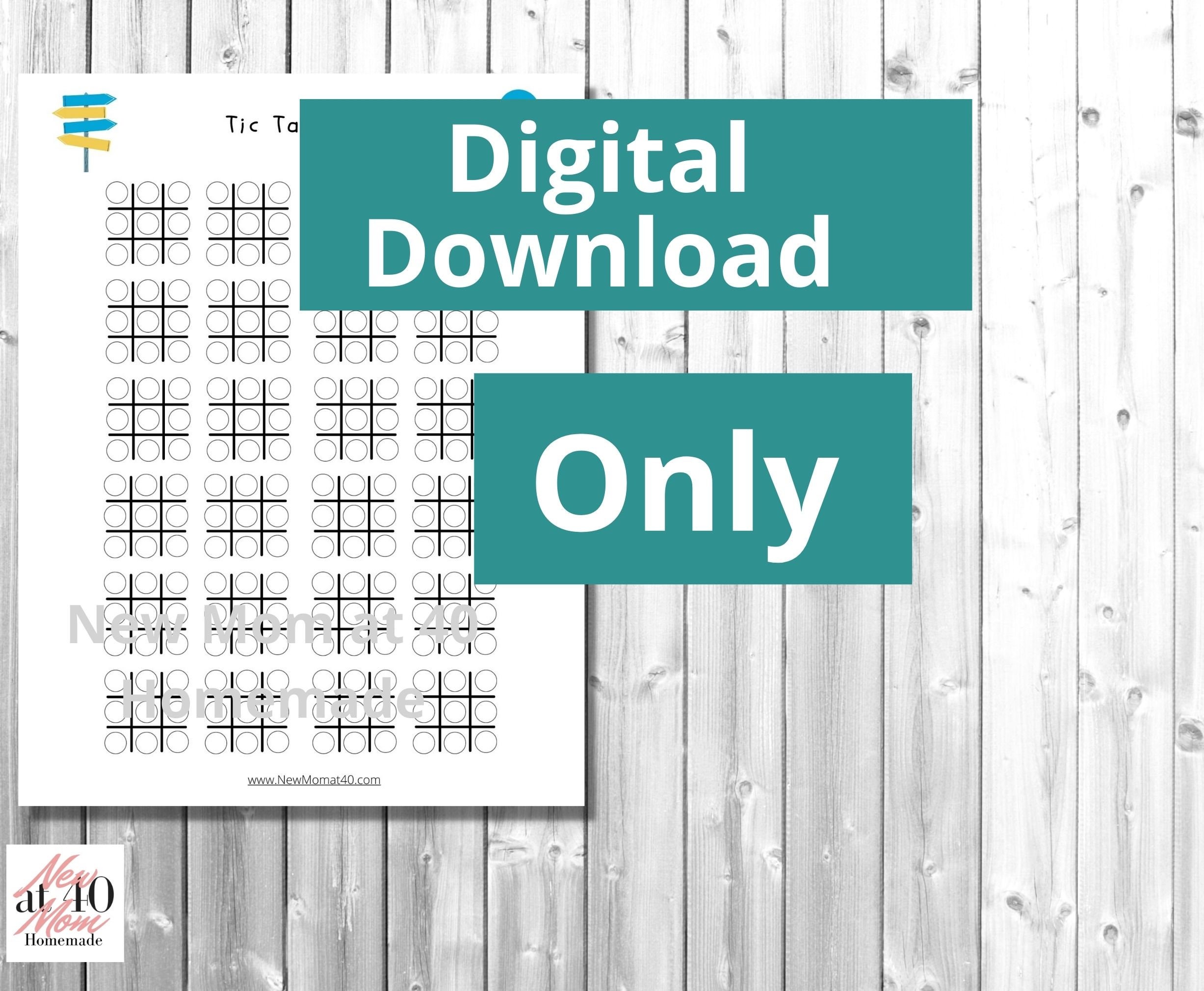 Printable Tic Tac Toe Game: Kids Road Trip Activity (PDF Download) - Etsy