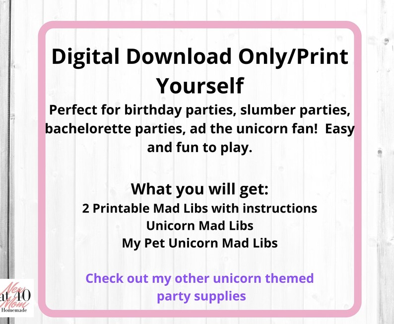 Mad Libs for Kids Printable Sleepover Game Party Game Kids Game Instant Download Party Activity ...