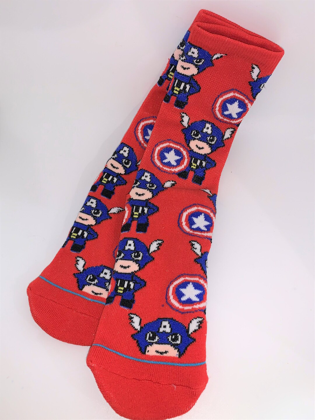 Marvel Superhero Avengers Xmen Casual Socks, Capt. America, Spiderman