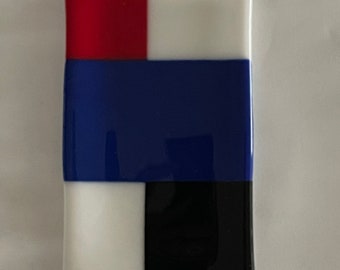 Fused Glass Butter Dish   2478