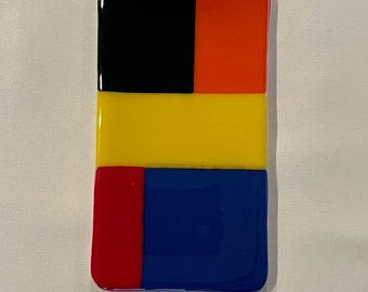 Fused Glass Butter Dish   2466