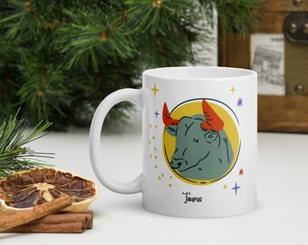Taurus Zodiac Sign mug, Zodiac Sign Coffee mug