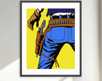 Serietidning Western Serietidning Tryck för vän Western Comic