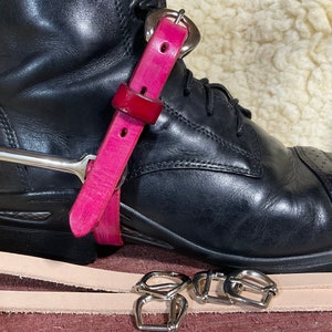 English spur straps. Choose your color. Read Description!