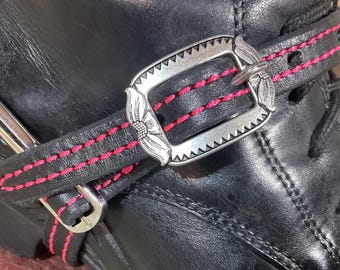 Decretive Buckle English Spur Straps
