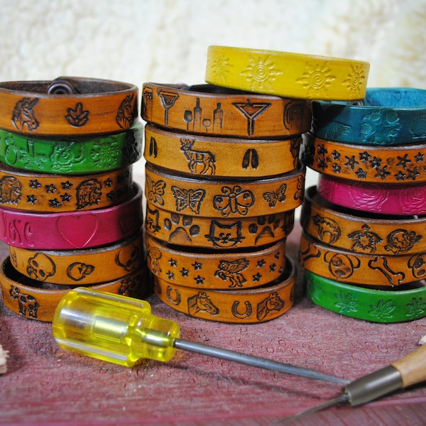 Assortment of Leather Bracelets