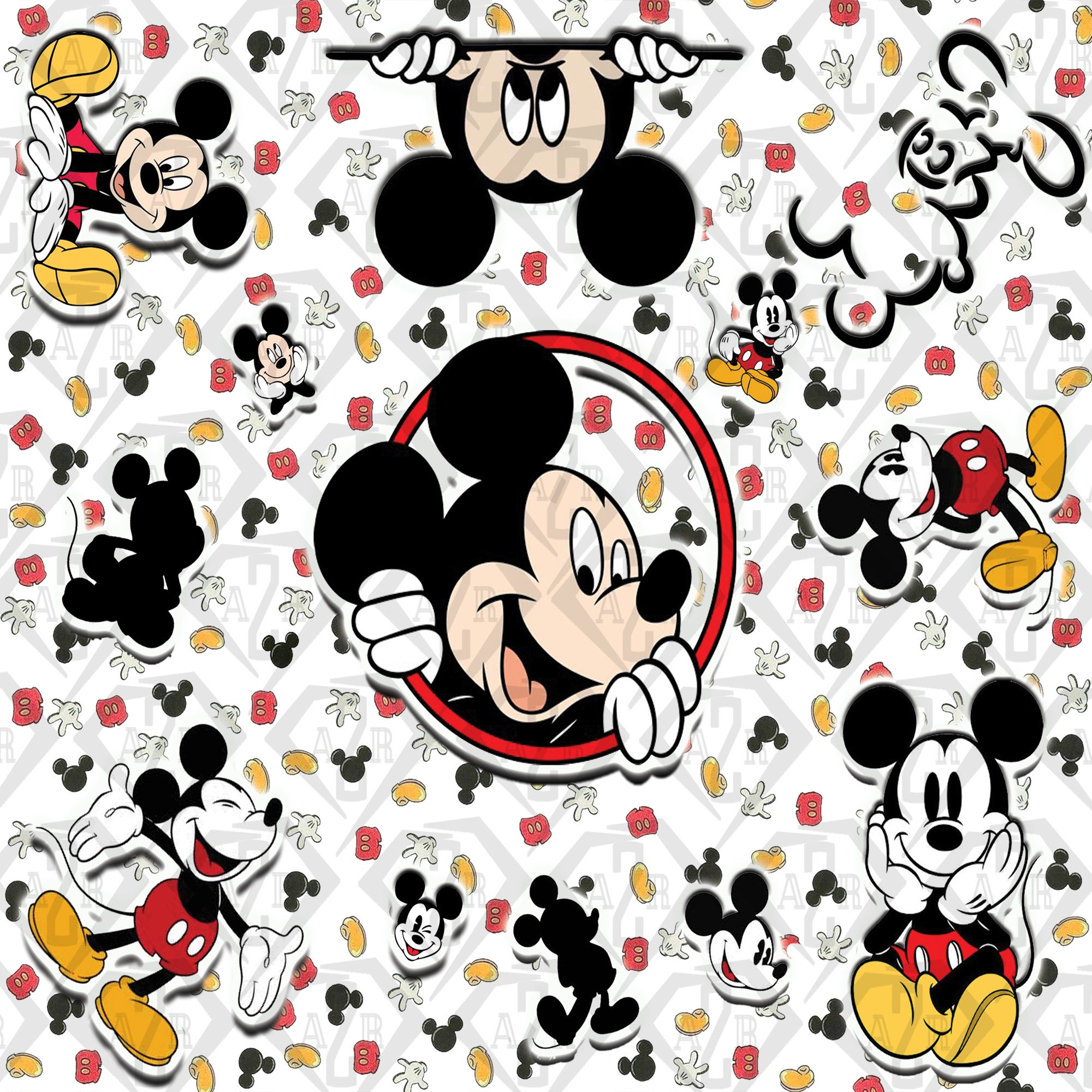 Mickey Tumbler,Mickey Orca Sublimation Straighttapered Wrap