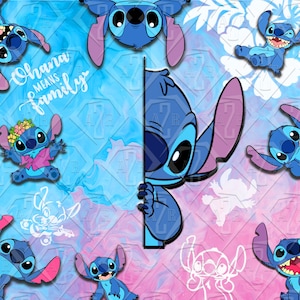 Stitch Tumbler Sublimatie, PNG (recht)