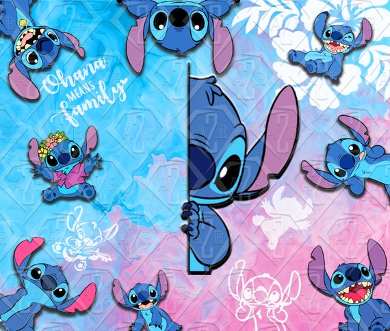 Stitch Tumbler Sublimation PNG straight - Etsy
