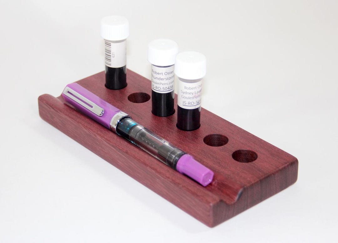 Ink Rest Fountain Pen Rest 6 Inkwell Dinky Dip Calligraphy Ink Sample Vial ...