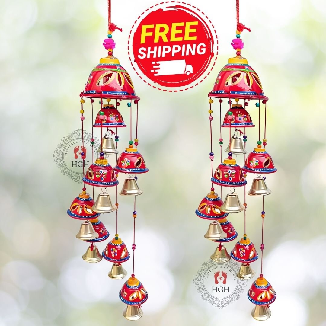Rajasthani Art Windchime Full Wall Hangings for Main Door/living Room