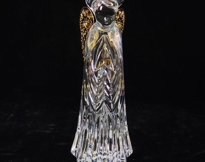Gorham Crystal Nativity Angel of Light , Golden Wings Etsy