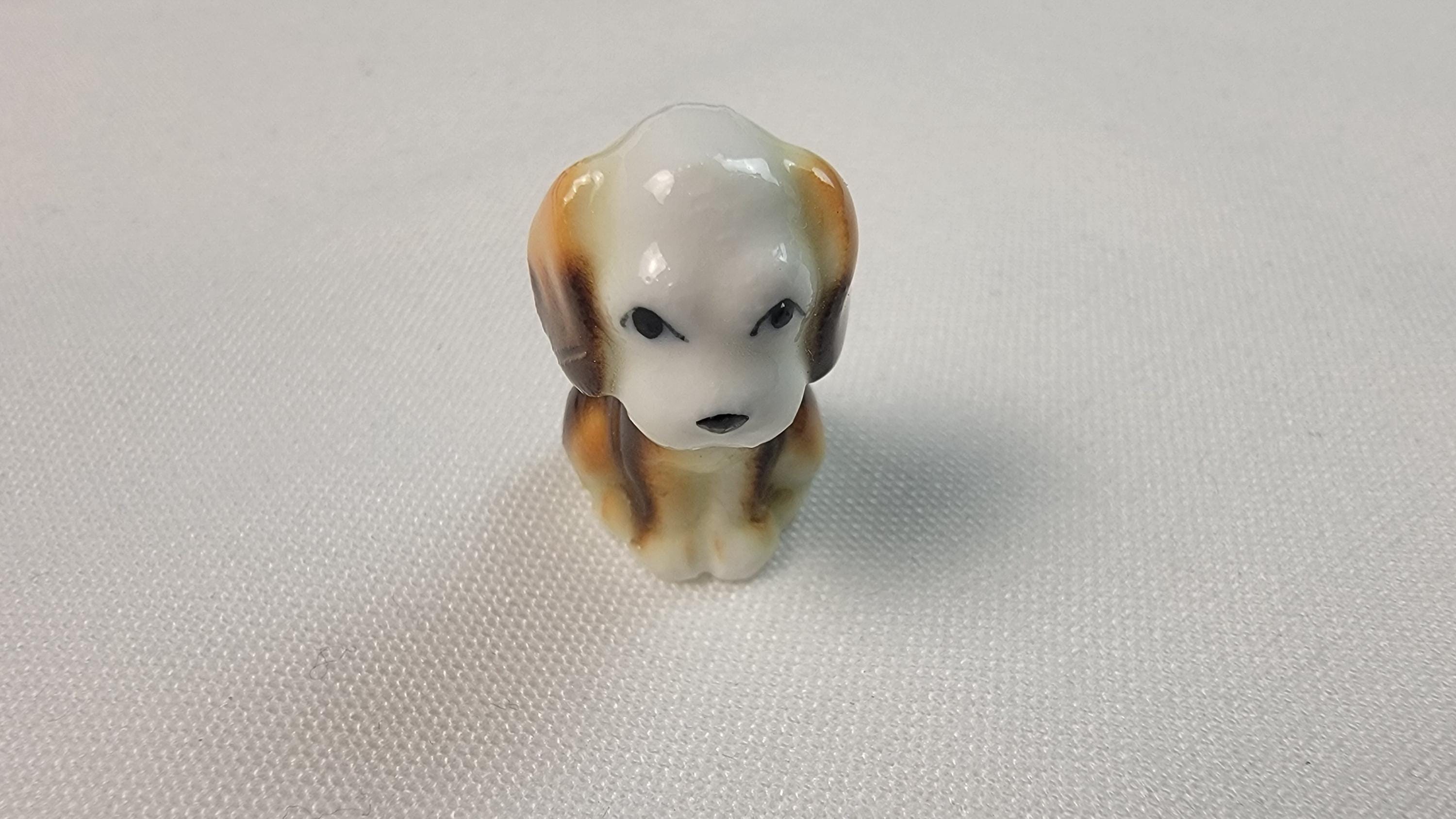 Vintage Bug House Japan Miniature – Small Porcelain Puppy With