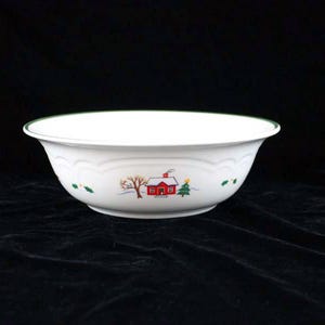 Pfaltzgraff Snow Village - Round Vegetable Bowl