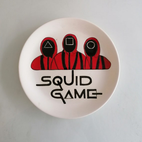 Squid Game Themed Tile Plate Handmade Etsy