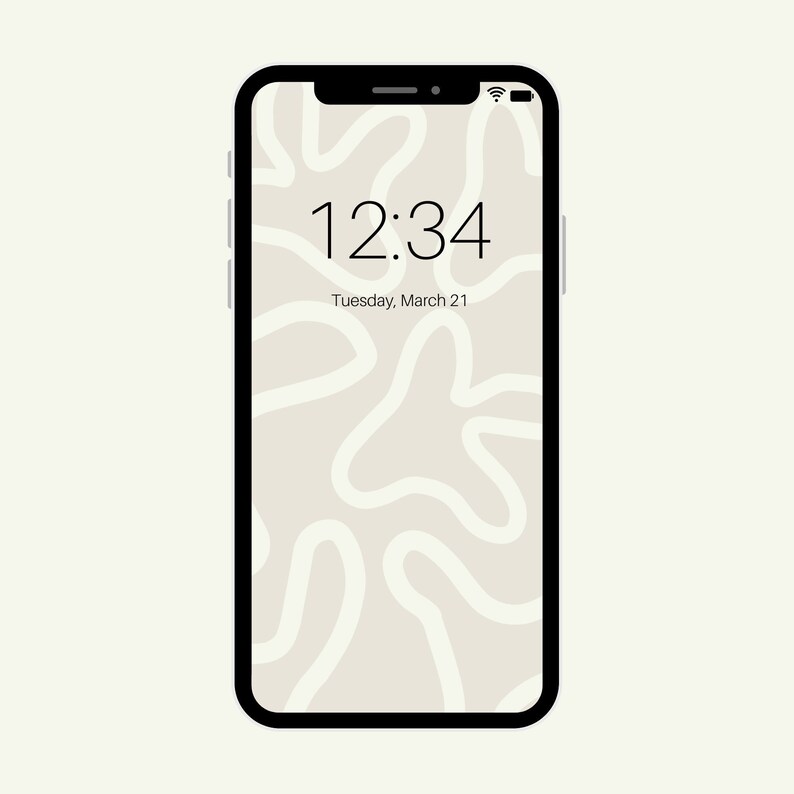Neutral Aesthetic Phone Wallpaper Modern, Abstract Wallpaper Mobile