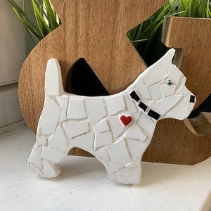 Mosaic westie dog - ready made or kit form