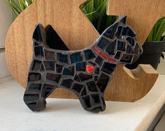 Mosaic scottie dog - ready made or kit form