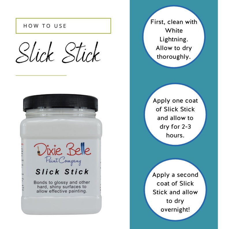 Dixie Belle Slick Stick Paint Primer Bonding Primer Paint Etsy