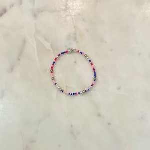 das Paris 18k vergoldete Perlenarmband