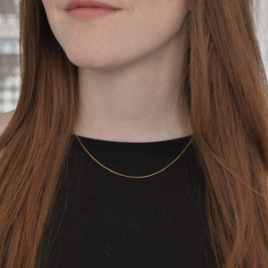 The NYC Chain Gold Box Chain Necklace image 1