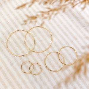 The Nubia Hoops Slim Endless Hoops image 1