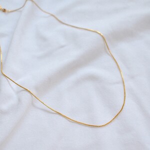 The NYC Chain Gold Box Chain Necklace image 2