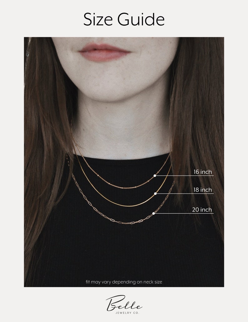 The Vercelli Chain Minimalist Link Chain Necklace image 4