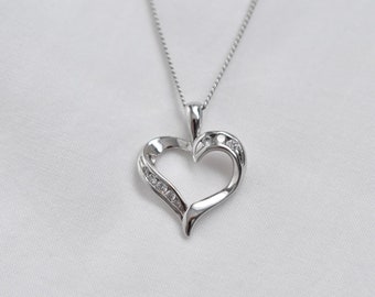 The Salzburg Necklace | White Gold-Filled Heart Necklace