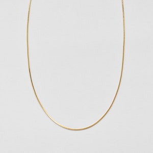 The Melbourne Chain Gold Snake Chain Necklace image 2