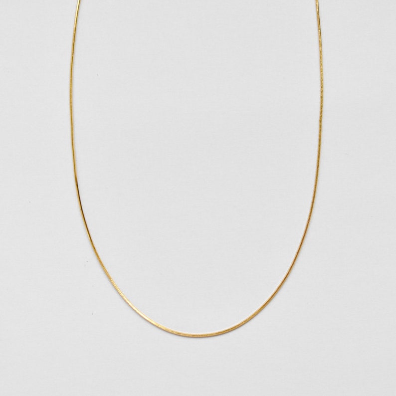 The Melbourne Chain Gold Snake Chain Necklace image 2