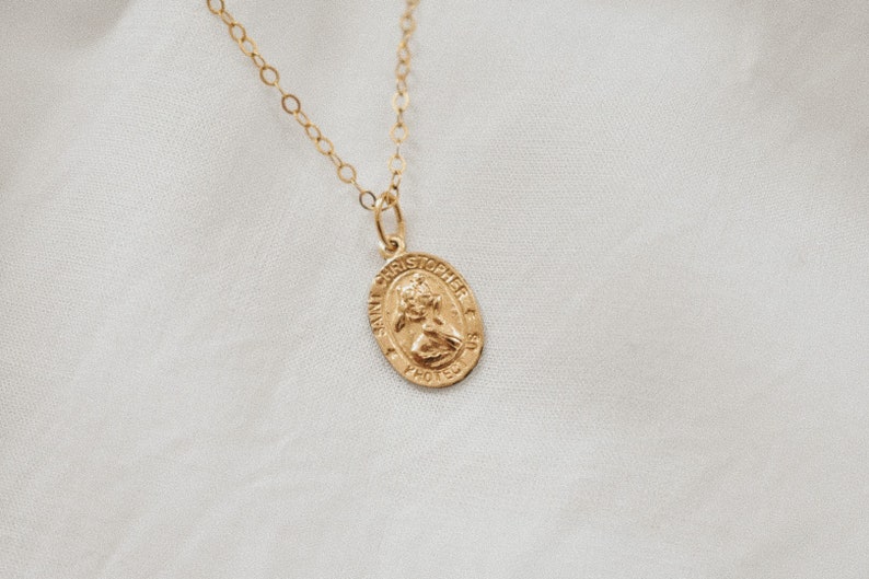 The Traveller's Medallion Saint Christopher Necklace image 3