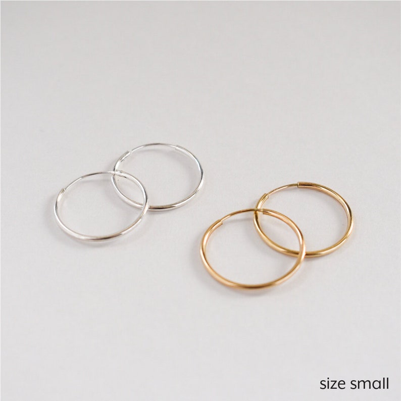 The Nubia Hoops Slim Endless Hoops image 2