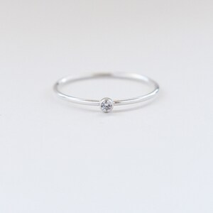 The Paris Ring Solo CZ Ring image 3