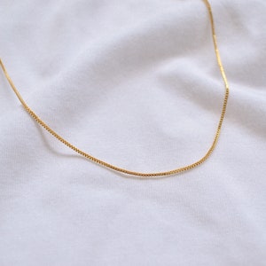 The NYC Chain Gold Box Chain Necklace image 4